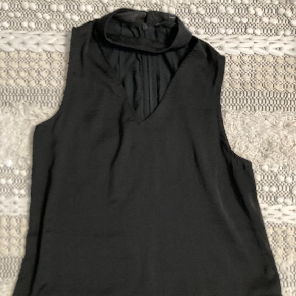 BNWT - Black Satin Blouse - Picture 1 of 3